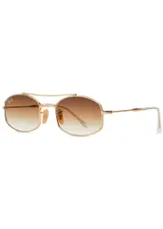 Ray-ban Narrow Aviator-style Sunglasses - Gold ONE SIZE