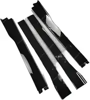 Compatible for BMW E60 Gloss Black Side Skirts Extension Rocker Panels Lip Splitters 525i 530i 530d 535d 540i 550i M5 2003-2010 Bodykit