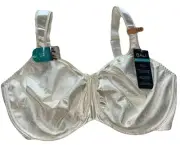 38DD-Bali® Satin Tracings® Full-Figure Minimizer Bra 3562 light beige NWT