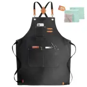 ZOMAO Chef Apron,Cross Back Apron for Women and Men,Cotton Canvas Apron with ...