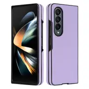 For Samsung Galaxy Z Fold4 5G Foldable Cross Pattern Phone Case Compact Design Purple Other Mobile Accessories