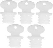 Ipetboom Hot Water Sack Plugs 5pcs Sealing Stopper Thread Pattern Leakproof and Easy to Use for Hot Water Bag Accessories