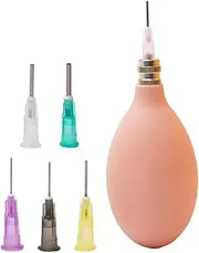 Dickly Precision Applicators Bottle,Squeeze Bottle,Oil Solvent Applicators,45 ml Rubber Clay Tools Set Pottery Tool for DIY Quilling, Pink
