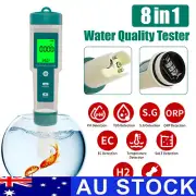 8 in 1 Pool Salt Tester Ph and Salt Meter for Saltwater Pool Ph and Salinity