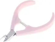 Precision Cuticle Nippers Stainless Steel Nail Art Pliers Comfortable Rounded Handles Random Color