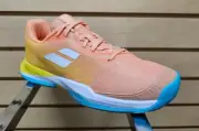 Babolat Jet Mach 3 Kids Tennis Shoes - New - Orange/Yellow/Blue