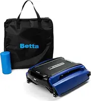 Betta SE Solar-Powered Robotic Automatic Pool Skimmer Cleaner with Carrying and Storage Bag, 24/7 Continuous Cleaning Power, Pool Skimmer Anti-Stuck Foam Noodle, and Twin SCT Motors (Blue)