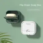 Punch-free Laundry Soap Box with Lid Soap Holder Bathroom Accessories