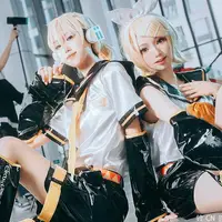 在飛比找蝦皮商城精選優惠-✿鏡音雙子cosplay鏡音連鏡音鈴雙子弟弟雙子姐姐COS服