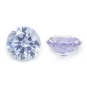 500pcs 0.7～20mm Round Cut Lavender Loose cubic zirconia 5A CZ stone DIY Gemstone
