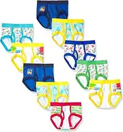 [CoComelon] Boys' Amazon Exclusive 10-Pack of 100% Soft Combed Cotton Briefs in Sizes 18m, 2/3t and 4t