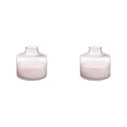 2PK Linen House Daphne 16cm Glass Vase Home/Living Room/Tabletop Decor Pink