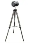 Nautical Tripod Searchlight Modern Spot Retro Industrial Floor Lamp Light Gre...