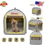 Compact Foldable Pet Kennel: Perfect Indoor/Outdoor Crate for Small Dogs