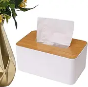 Wooden Tissue Holder - Tissue Holders for Bathrooms | Wooden Modern Farmhouse Boho Decor, Bathroom Dispensers, Multi-Functional for Restaurants