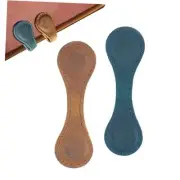 Leather Magnetic Bookmarks,2 Pcs Personalized Vintage Bookmarks Page Markers