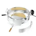 Stainless Steel Multi-purpose Rotisserie and Pizza Combo Kit for Weber 22-Inc...