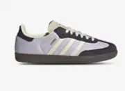 Women Adidas Originals Samba OG Leather Shoes Silver Dawn Cream Black ALL SIZES