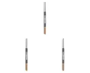 3x Maybelline Brow Natural Duo 2-in-1 Pencil & Powder Eyebrow Makeup Light Brown