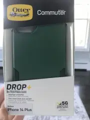 OtterBox COMMUTER Series Case for Apple iPhone 14 Plus - GREEN (Trees Company)