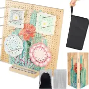 Svartur 15" Foldable Crochet Blocking Board with Pegs & Storage Pouch Large G...