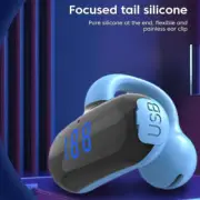 Wireless Earbuds Ear Clip Bone Conduction Headphones Bluetooth 5.3 Sport Headset
