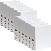 Marbig Clear View Insert Ring Binder 4D 50mm A4 White 12 Pack