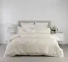 new 5pcs Logan & Mason Catalina Quilt Cover Cream Ivory bridal queen Elegant