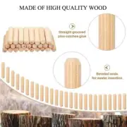 Round Grooved Fluted Wooden Plug Wood Dowel Pin Rod Drilling Guide Locator Tool