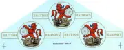 5" BR Lion circle and bar- left & right hand pair (unit = Sheet)