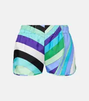[Pucci] Pucci Iride silk shorts AU 14 multicoloured