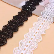 5Yards Elastic Bands Lace Trim Stretchy Ribbon Edge Clothing Dress Sewing Craft
