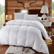 White Duck Down Comforter 500 Thread Count Baffle Box Extra Warm Duvet Insert