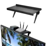 1pc Computer/tv Screen Storage Rack - No Perforation, Holds Router/set-top Box