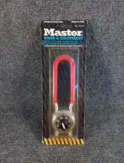 Vintage NOS Master Lock Bike Lock- Stainless Steel- Combination- Road Bike Bmx