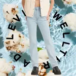 LEVIS WELLTHREAD環境友善系列 70年復古超高腰合身直筒牛仔長褲 女 A1124-0003 熱賣單品