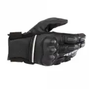Alpinestars Men's Phenom Leather Air Leather Motorcycle Gloves (Black/White)