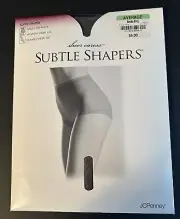 J C Penney Subtle Shaper Pantyhose Sz Average Smoke Gray