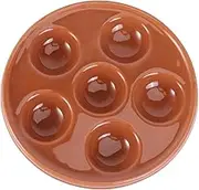Ceramic Escargot Plate with Compartment Snail Baking Dish Easy to Clean and Store Microwave and Oven Safe Server Dish for Gourmet Dishes