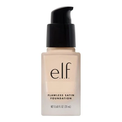 e.l.f. Flawless Satin Foundation, Lightweight & Medium Coverage, Semi-Matte Fini