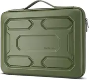 [DOMISO] 15.6 inch Laptop Sleeve with Handle Shockproof Protective Waterproof EVA Case for 15.6" Yoga 720 IdeaPad 310 320 ThinkPad T570/Legion 5 Gen 6/HP Envy 15/15.6" Notebooks, Green