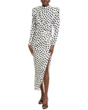 Ronny Kobo Ariane Silk-Blend Midi Dress