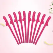 100 Willie Willy Pecker Penis Sipping Straws Hens Night Bridal Shower PINK