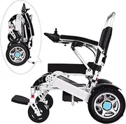 Electric Wheelchair for Adults, Lightweight 500W Motors Power Wheelchairs, Foldable 4 Wheels Walker with Electromagnetic Brake, Shock Absorption