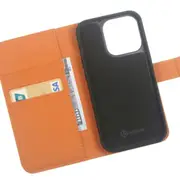 iPhone 14 Pro Max Compatible Case Cover With 2-in-1 Flip Leather Wallet - Brown