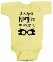 I Suspect Nargles Are Behind It wizard Inspired Baby Bodysuit