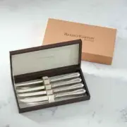 Reed & Barton Hammered Antique Steak Knives Set Of 4