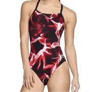 NEW Speedo Flash Time Flyback Women's Swimsuit, Size 28