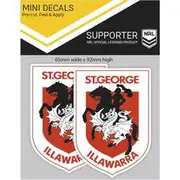 NRL Dragons iTAG Mini Decal - N-MD-DR