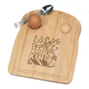 Festival King Breakfast Dippy Egg Cup Board Funny Gear Camping Hiking Birthday